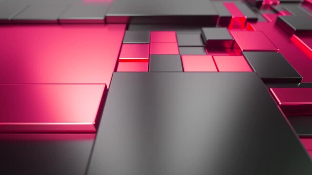 Abstract moving surface made of metal