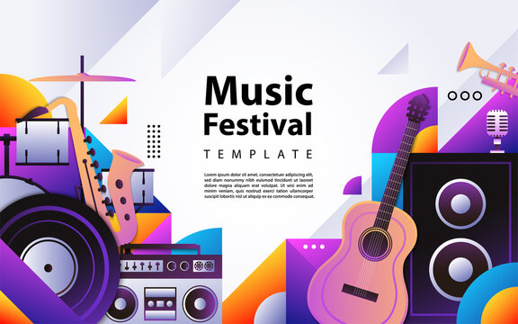 Creative modern background design based music theme style.