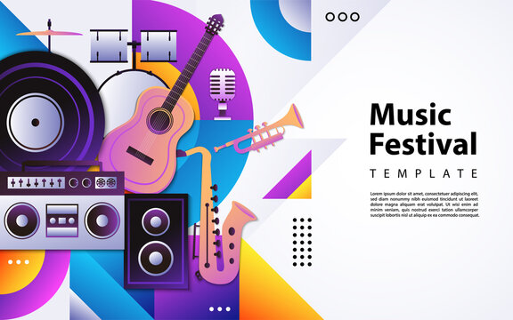 Creative modern background design based music theme style. - Powered by Adobe