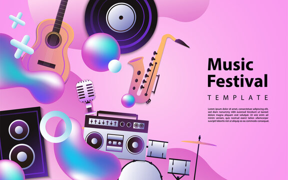 Creative modern background design based music theme style.