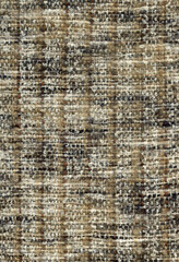 Handwoven wool fabric in brown and beige tones