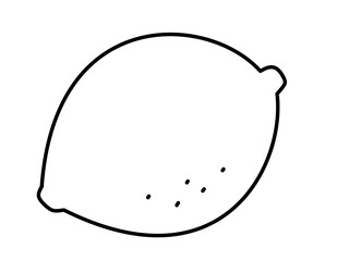 レモン3模様(線画)