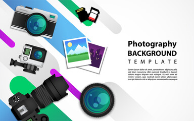 Creative modern background design based photography theme style.