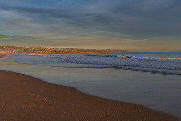 Southern California Golden Coast during late afternoon