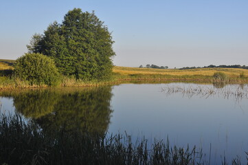 Polska - Mazury - Warmia. Panorama. Lato. Jezioro.