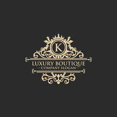 Luxury Logo template in vector for Restaurant, Royalty, Boutique, Cafe, Hotel, Heraldic, Jewelry, Fashion and other vector illustration
