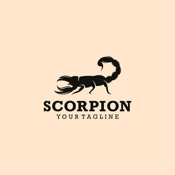 Scorpion logo design template vector Illlustration
