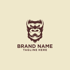 Creative logo design and Unique mascot of Gorilla.