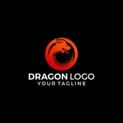 Dragon Logo Design Vector Illustration