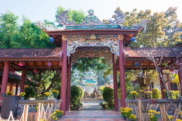 Linh Son Pagoda (Chua Linh Son). a famous Historical site in Dalat, Vietnam.