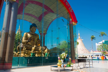 Botataung Pagoda. a famous historic site in Yangon, Myanmar.
