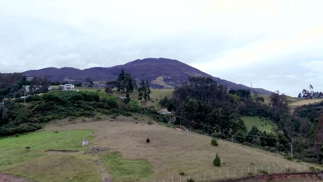 En las fladas del volcan galeras, un lugar maravilloso para ver al volcan galeras