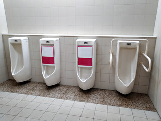 Coronavirus COVID-19 pandemic - Public toilets in Japan with rules of the 
