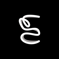 unique logo design. expensive logo. letter e logo design. flat letter logo