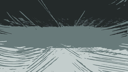 grayscale noir background, cartoon vector illustration