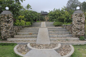 Fototapeta premium stone path in the park