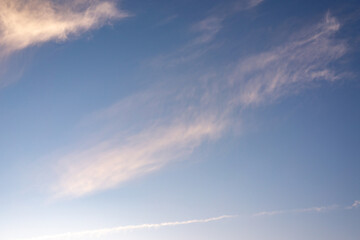 Blue sky with white clouds