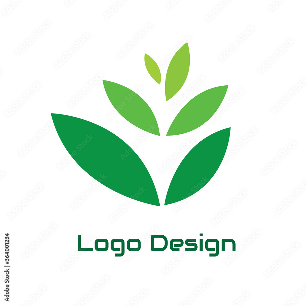 Wall mural vector logo design in eps 10. simple template and ready to use