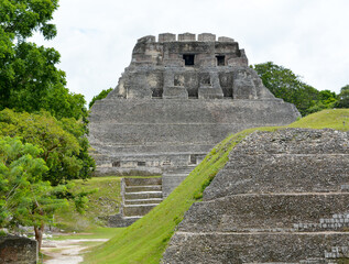 Fototapeta na wymiar Xunantunich Archaeological Reserve. Historic ancient city ruins in Belize