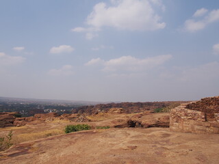 Old ruins, Badami, Karnataka, South India, India