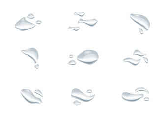 Naklejka premium realistic water drop vectors isolated on white background ep38