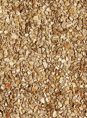 Polished walkway wall