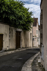 Narrow street in the old town of Chartres France