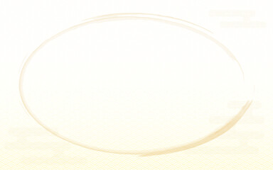 薄い青海波とエ霞の和風背景素材