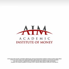 initial letter a,i&m logo vector