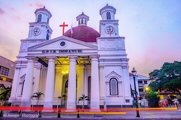 Obraz premium kościół św mikołaja w wilnie na litwie