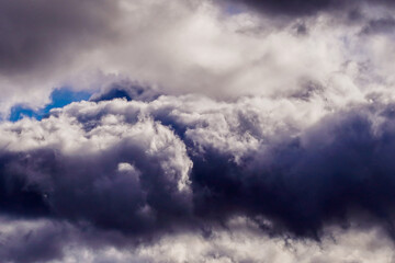 Clouds in Dramatic dark sky. Cloudy sky background.Spain