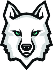 Human Faces Hiding in the Head of the Wolf Vector Design