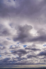 Obraz premium Clouds in Dramatic dark sky. Cloudy sky background.Spain