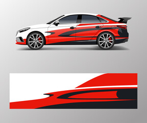 modern racing car wrap strip for racing sport car design.