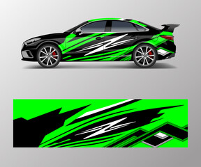 Obraz premium Sport car racing wrap design. vector design. abstract Racing graphic vector for sport car wrap design