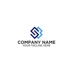 SB. Monogram of Two letters S&B . Luxury, simple, minimal and elegant SB logo design. Vector illustration template.