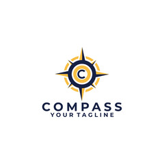 compass logo icon vector isolated