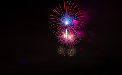 Fireworks at the San Diego bay
