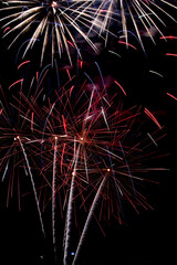 Fireworks at the San Diego bay