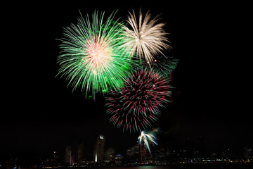 Fireworks at the San Diego bay