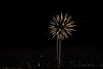 Fireworks at the San Diego bay