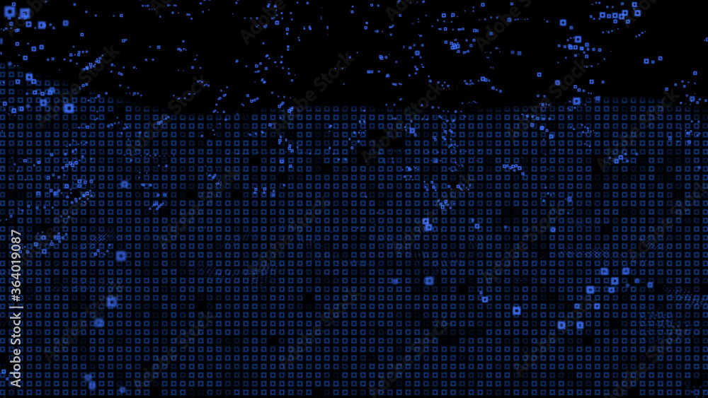 Poster Digital Dynamic Particle Element Technology Wireframe Illustration Background.