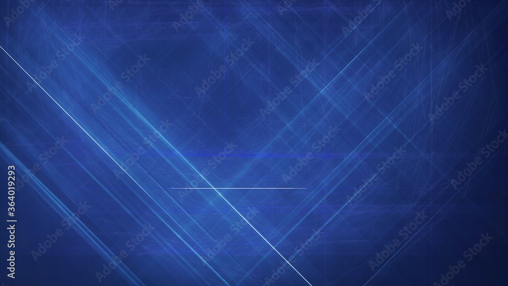 Poster complex connection blue line consisting element technology illustration background.