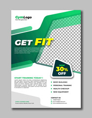 Gym Fitness Boxing Workout Training Exercise Flyer Brochure Template