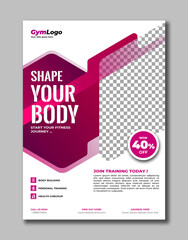 Gym Fitness Boxing Workout Training Exercise Flyer Brochure Template