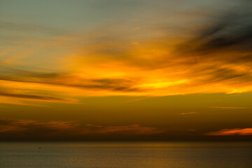 Naklejka premium Zachód słońca nad Pacyfikiem, San Diego, Kalifornia