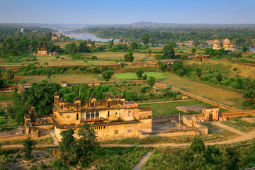 Obraz premium View of Rai Praveen Mahal, Orchha, Madhya Pradesh.
