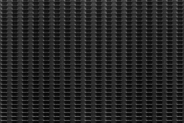 Black patterned metal fence wall texture and seamless background