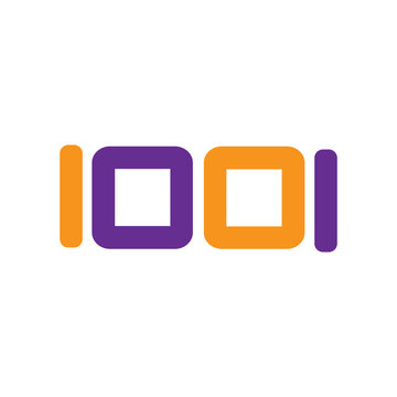 Vector logo 1001 design in eps 10. Simple template and ready to use