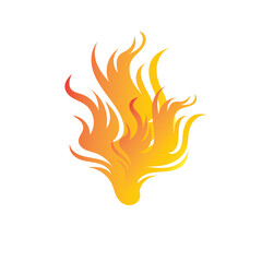 Vector logo Fire design in eps 10. Simple template and ready to use